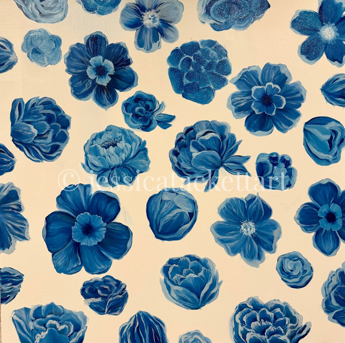 Porcelain Garden 16x16