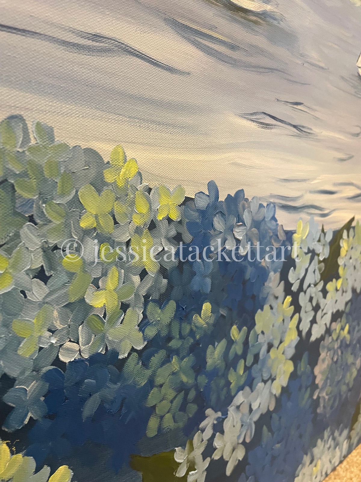 Sailboat with Hydrangeas