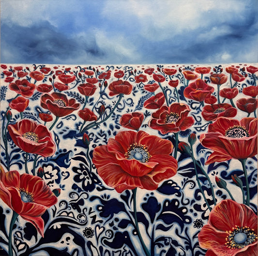Olja in Bloom 16x16